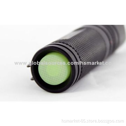LED Police Flashlight, Cree Q5 LED, 240lm, 1x 16340/1x CR123A, 4 Hours, Pocket ClipNew